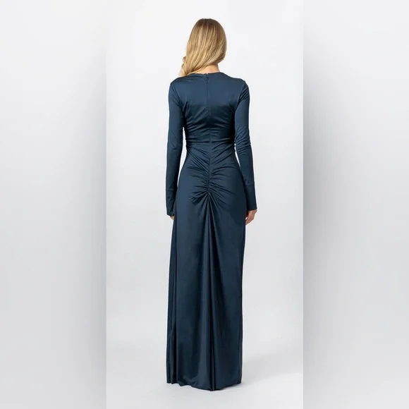 Victoria Beckham Ruched Long Sleeve Gown - Picture 5 of 8